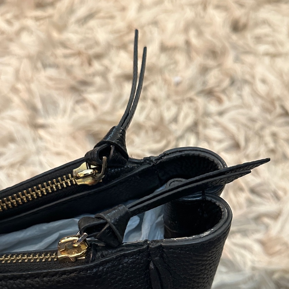 Kate Spade Black Tote with Gold Accents - Picture 4 of 14
